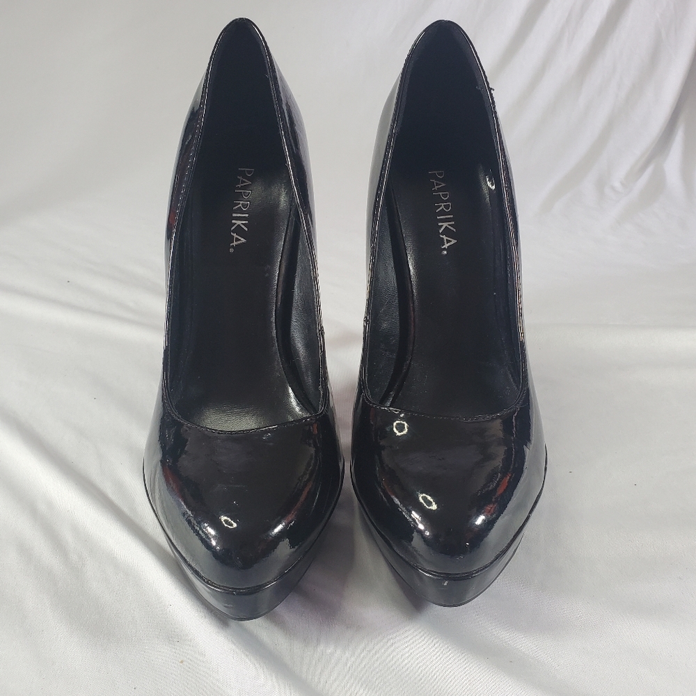 Black Paprika high heels. Size 9.